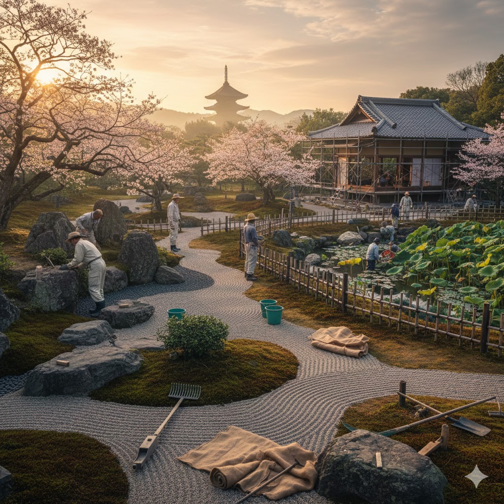 Traditional garden restoration
